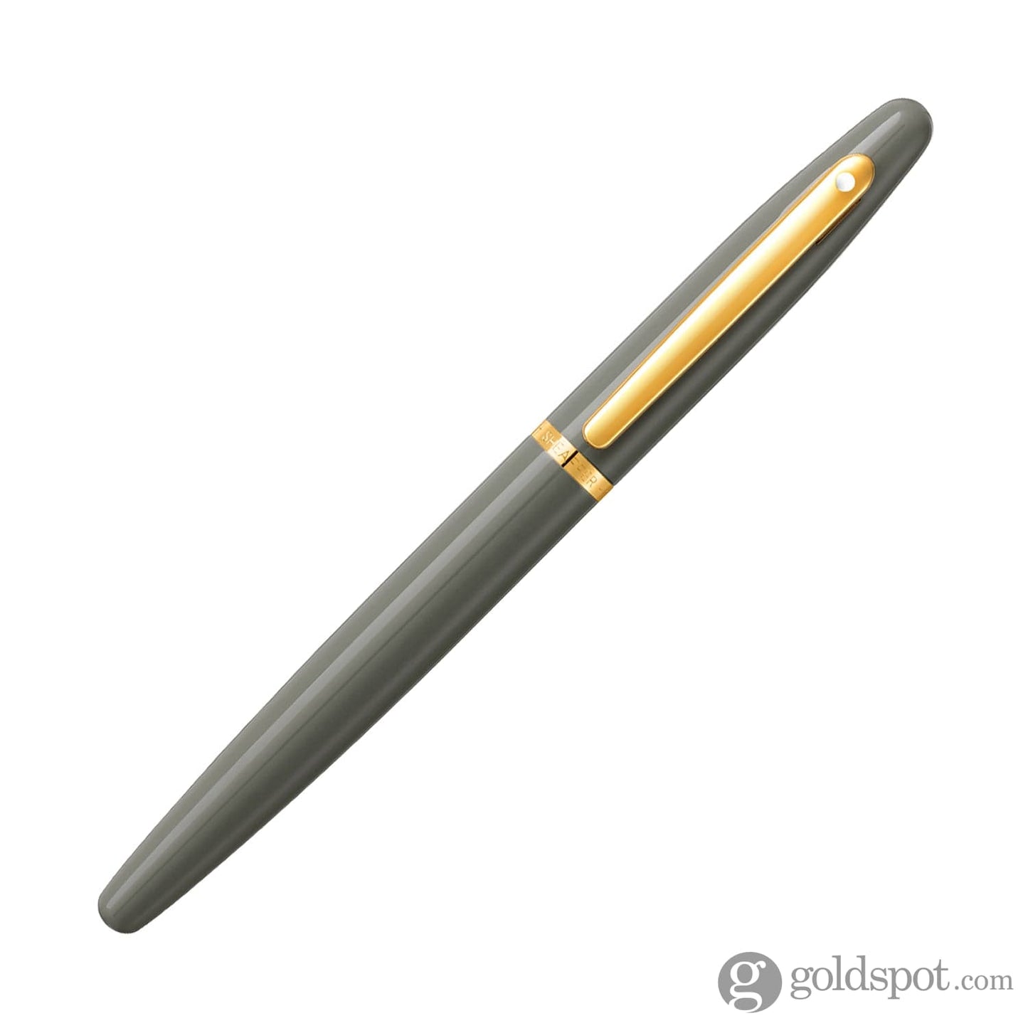 Sheaffer VFM Fountain Pen in Light Grey with Gold PVD Trim - Medium Point Fountain Pen