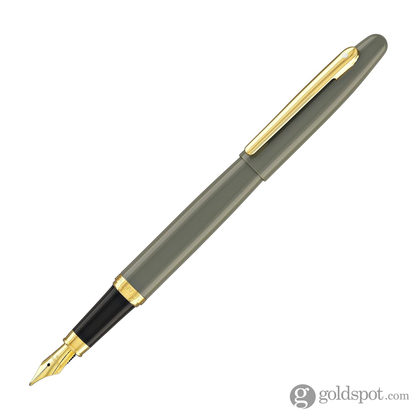 Sheaffer VFM Fountain Pen in Light Grey with Gold PVD Trim - Medium Point Fountain Pen
