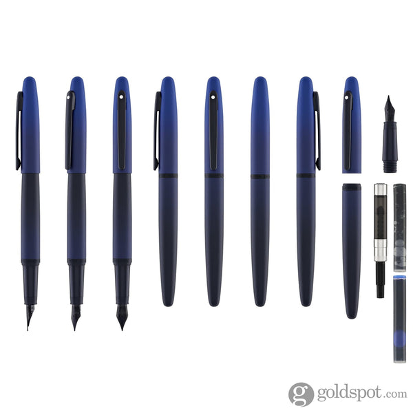 Sheaffer VFM Fountain Pen in Matte Blue with PVD Trim Fountain Pen