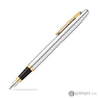 Sheaffer VFM Fountain Pen in Polished Chrome with Gold Trim Fountain Pen