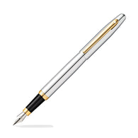 Sheaffer VFM Fountain Pen in Polished Chrome with Gold Trim