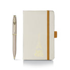 Sheaffer x Emily in Paris 100 Ballpoint Pen in Champagne Gold and A6 Notebook with Embossed Eiffel Tower Set Gift Sets