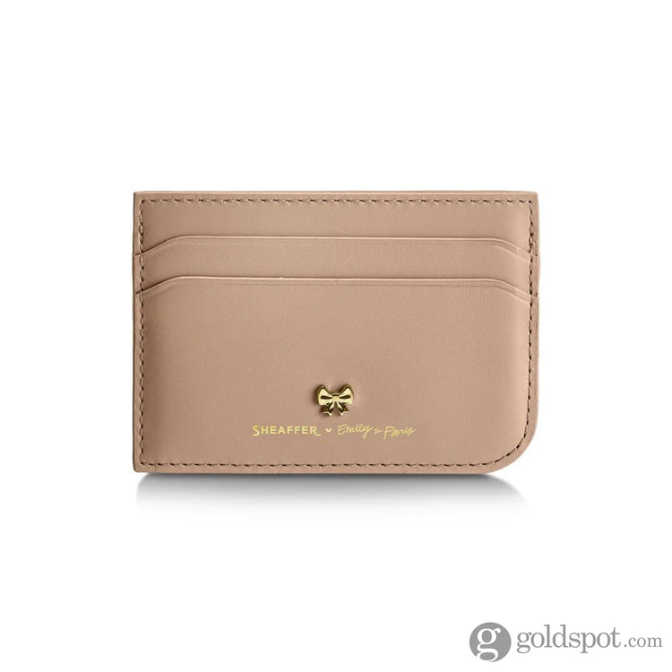 Sheaffer x Emily in Paris 100 Ballpoint Pen in Champagne Gold and Full-Grain Credit Card Holder Set Gift Sets