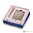Sheaffer x Emily in Paris 100 Ballpoint Pen in Champagne Gold and Full-Grain Credit Card Holder Set Gift Sets