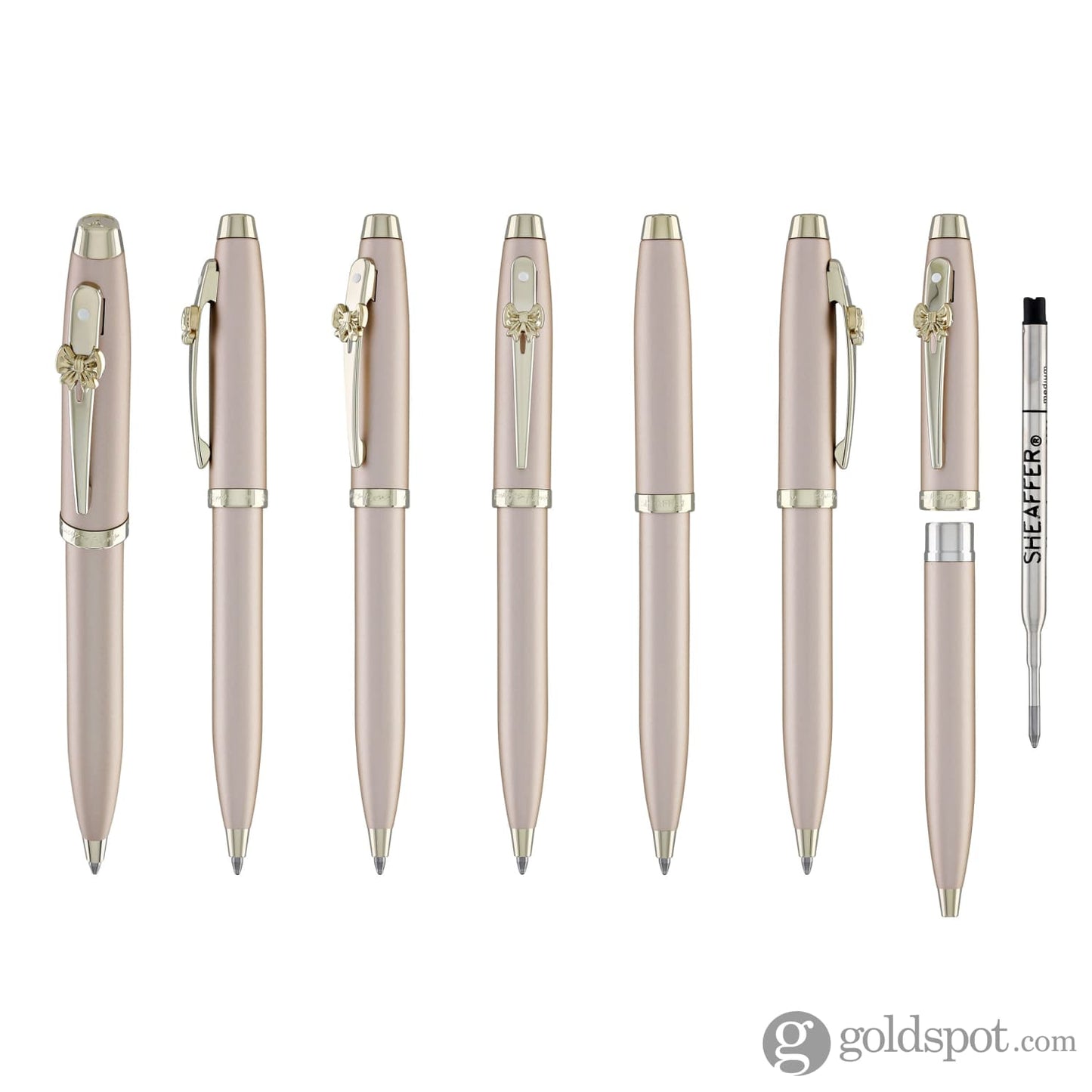 Sheaffer x Emily in Paris 100 Ballpoint Pen in Champagne Gold with Champagne Gold Trim Ballpoint Pens