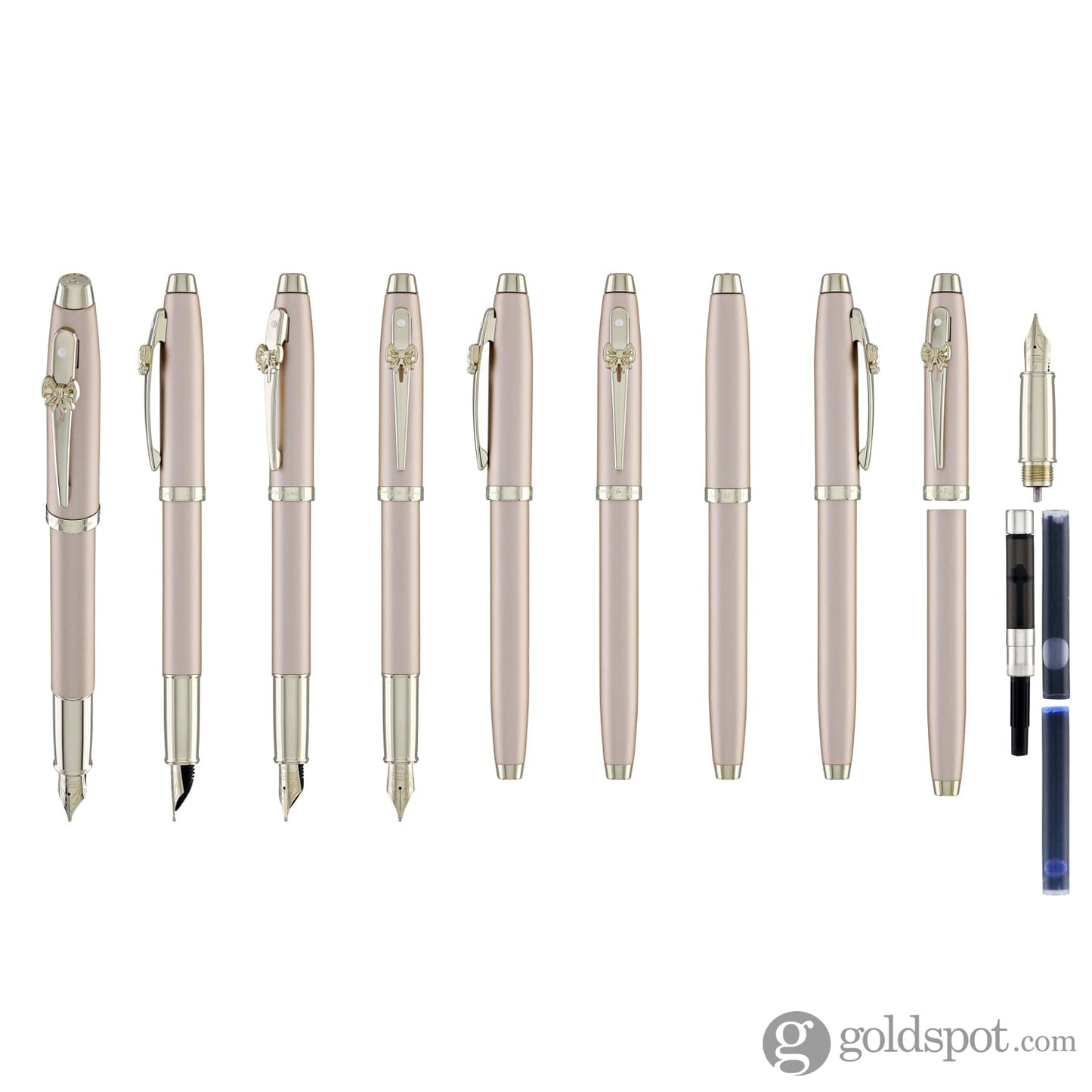 Sheaffer x Emily in Paris 100 Fountain Pen in Champagne Gold with PVD Champagne Gold Trim Fountain Pen