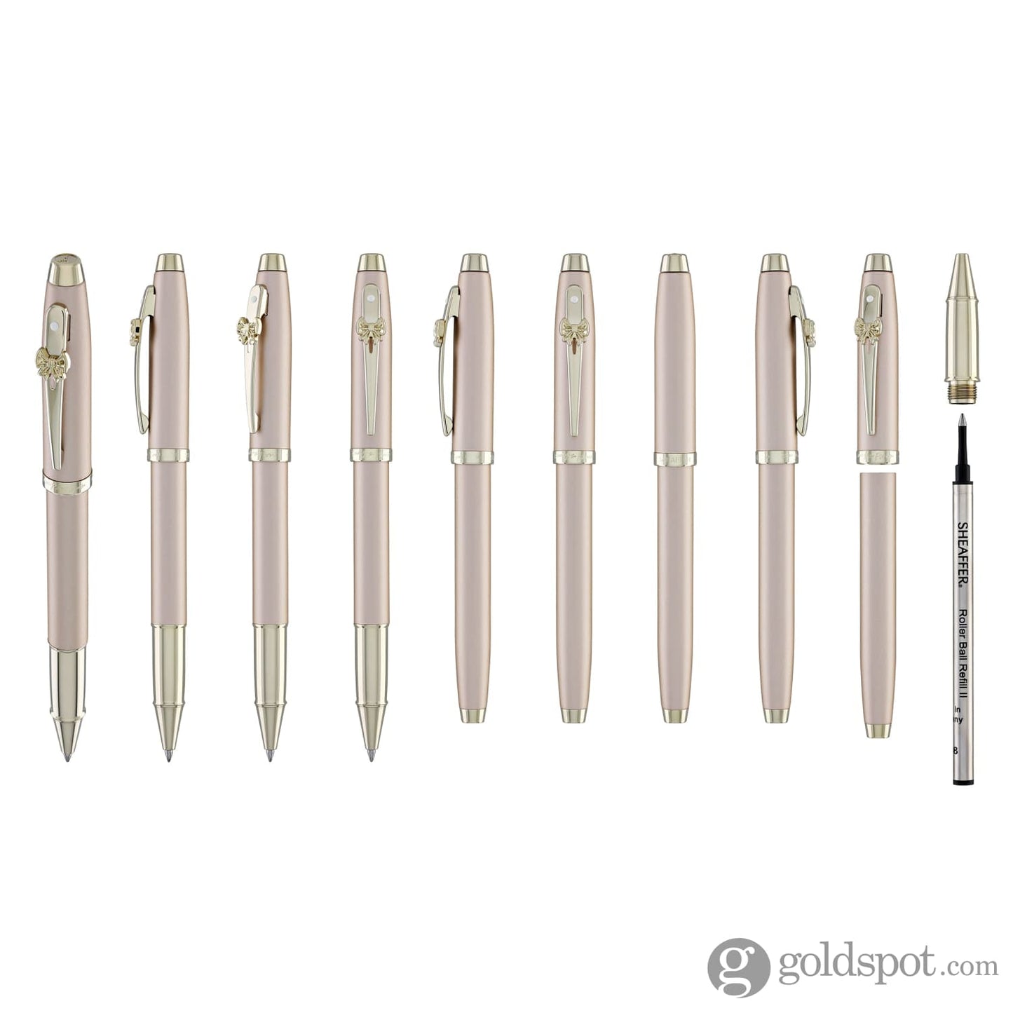 Sheaffer x Emily in Paris 100 Rollerball Pen in Champagne Gold with Champagne Gold Trim Rollerball Pen