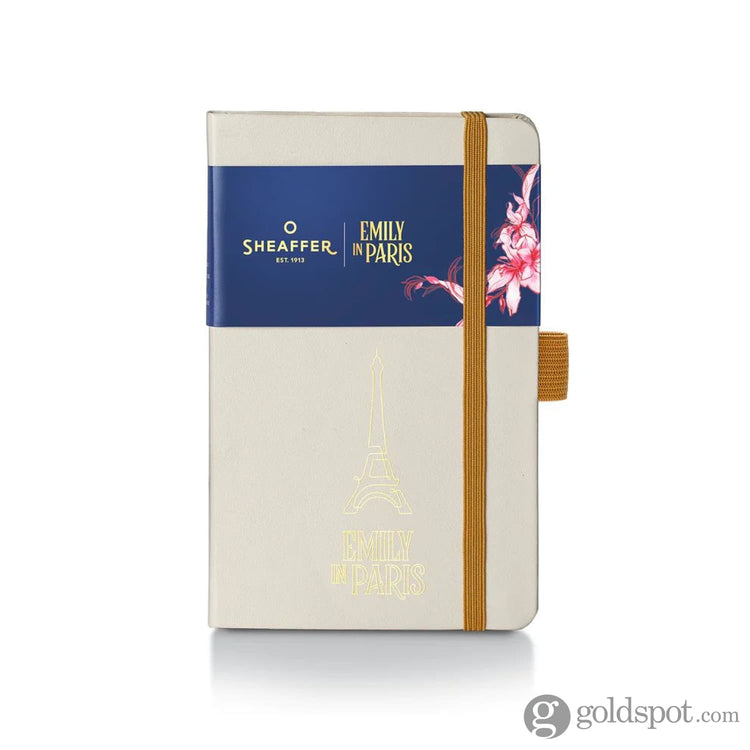Sheaffer x Emily in Paris A5 Hardbound Notebook with Embossed Eiffel Tower in Beige - 5.0 x 8.0 Notebooks Journals