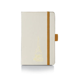 Sheaffer x Emily in Paris A5 Hardbound Notebook with Embossed Eiffel Tower in Beige - 5.0 x 8.0