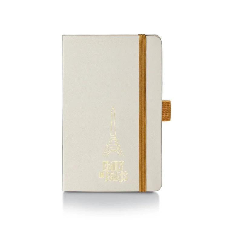 Sheaffer x Emily in Paris A6 Hardbound Notebook with Embossed Eiffel Tower in Beige - 3.7 x 5.7 Notebooks Journals