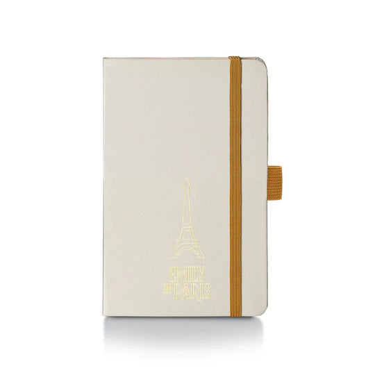 Sheaffer x Emily in Paris A6 Hardbound Notebook with Embossed Eiffel Tower in Beige - 3.7 x 5.7
