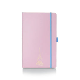 Sheaffer x Emily in Paris A6 Hardbound Notebook with Embossed Eiffel Tower in Pink - 3.7 x 5.7