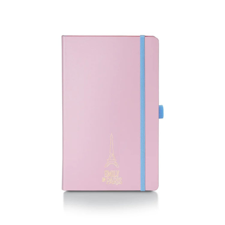Sheaffer x Emily in Paris A6 Hardbound Notebook with Embossed Eiffel Tower in Pink - 3.7 x 5.7 Notebooks Journals