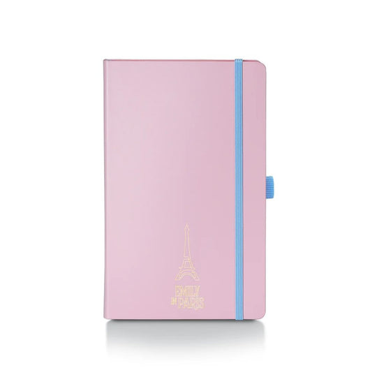 Sheaffer x Emily in Paris A6 Hardbound Notebook with Embossed Eiffel Tower in Pink - 3.7 x 5.7