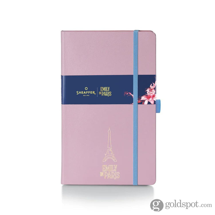 Sheaffer x Emily in Paris A6 Hardbound Notebook with Embossed Eiffel Tower in Pink - 3.7 x 5.7 Notebooks Journals