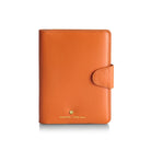 Sheaffer x Emily in Paris Full-Grain Leather Passport Case with Pen Loop in Orange Accessories