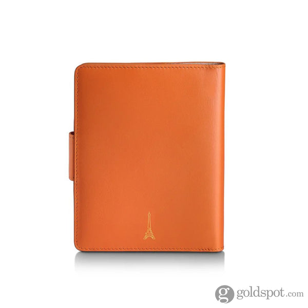 Sheaffer x Emily in Paris Full-Grain Leather Passport Case with Pen Loop in Orange Accessories