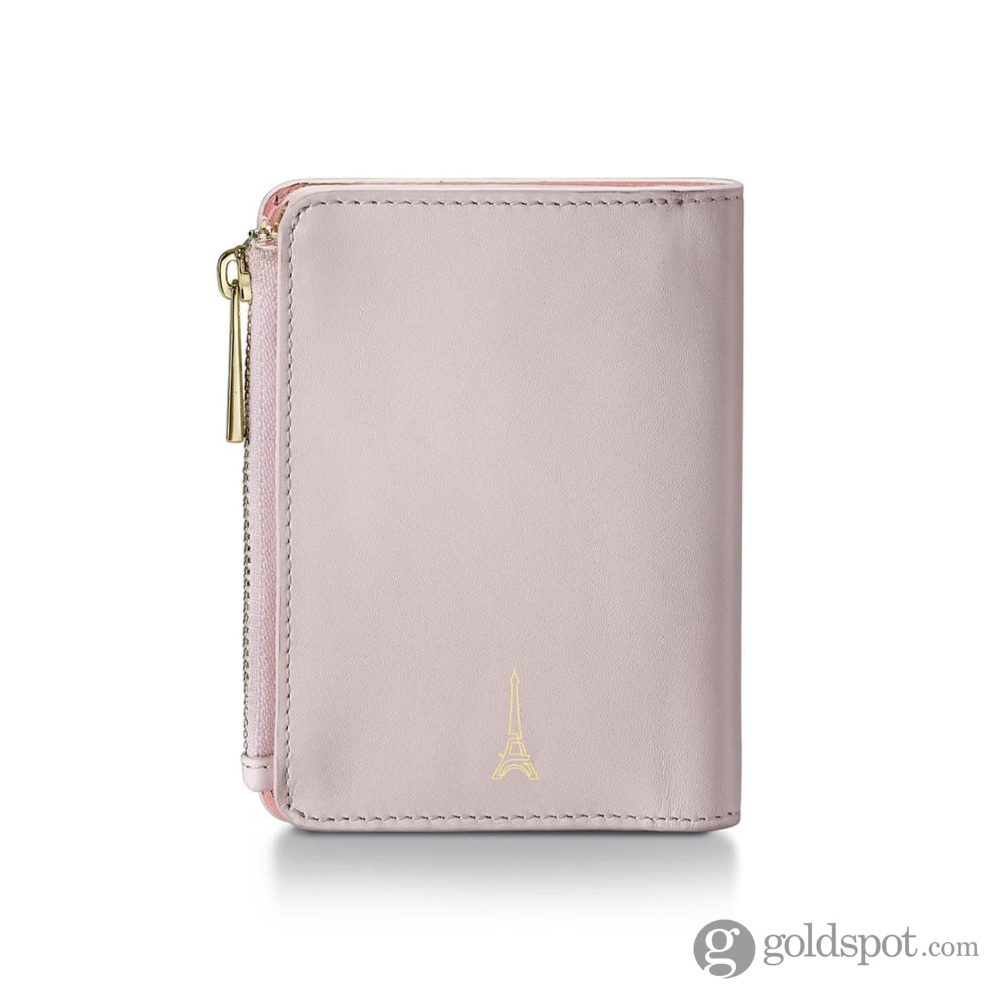Sheaffer x Emily in Paris Full-Grain Leather Zipped Bifold Coin Wallet in Pink Accessories