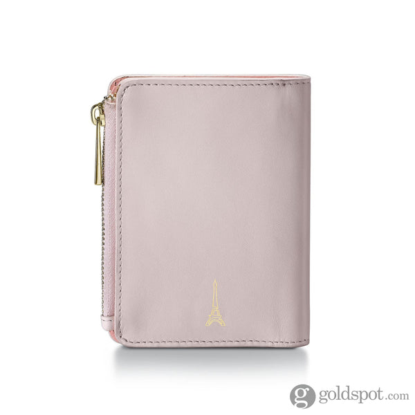 Sheaffer x Emily in Paris Full-Grain Leather Zipped Bifold Coin Wallet in Pink Accessories