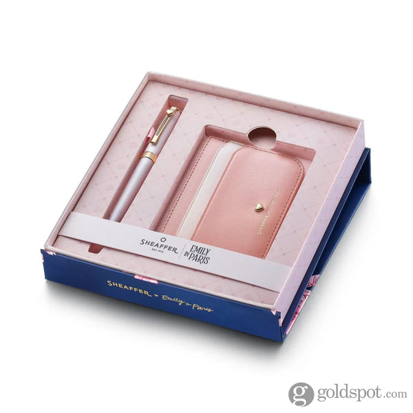 Sheaffer x Emily in Paris Prelude Mini Ballpoint Pen in Pastel Pink and Full-Grain Leather Credit Card Holder Set Gift Sets