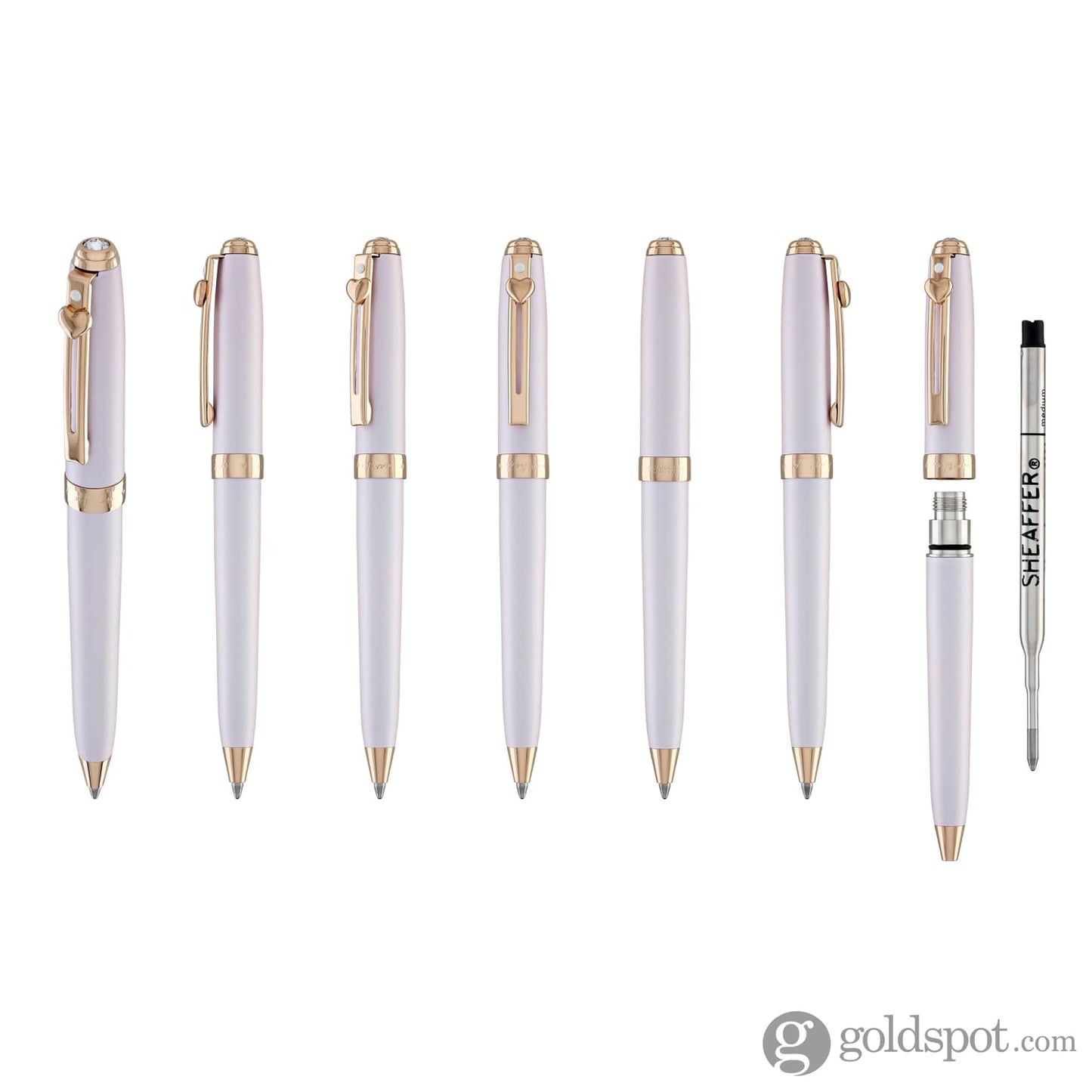 Sheaffer x Emily in Paris Prelude Mini Ballpoint Pen in Pastel Pink with Rose Gold Trim Ballpoint Pens