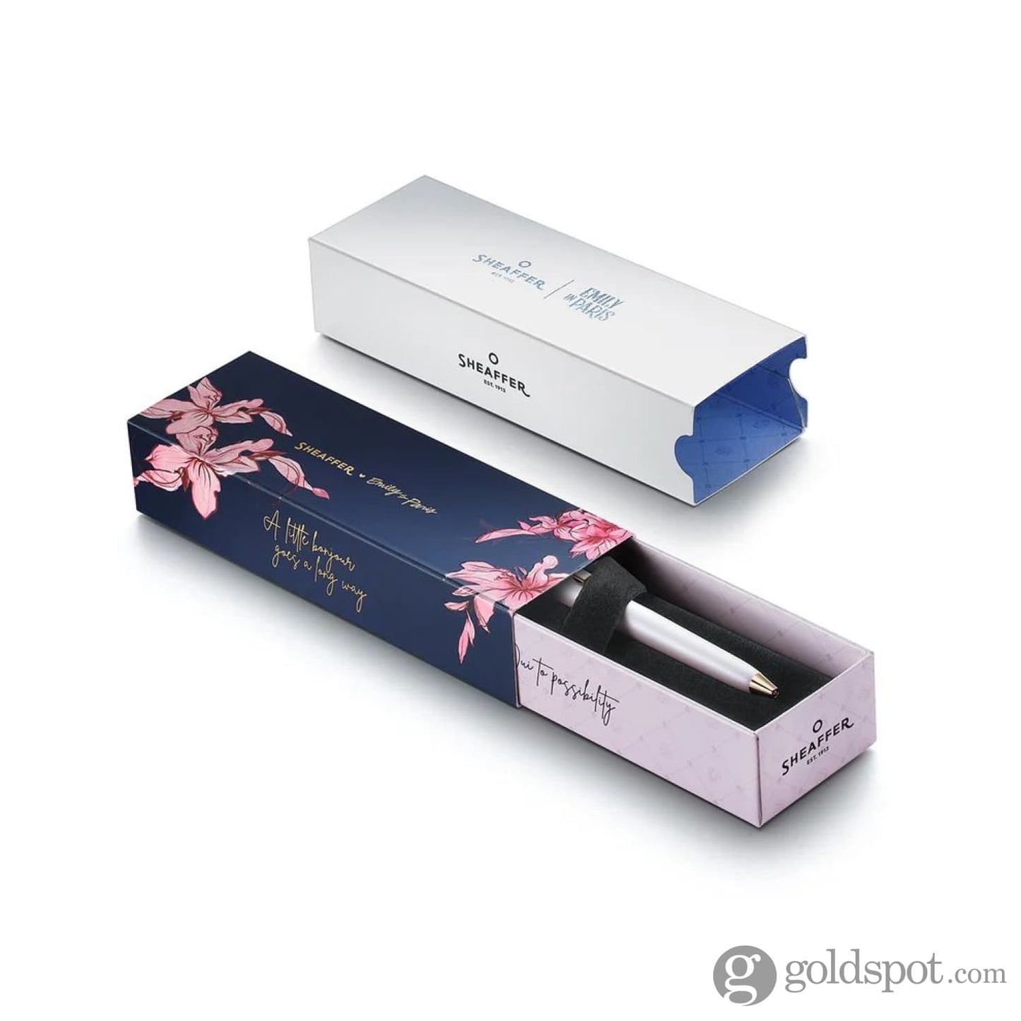 Sheaffer x Emily in Paris Prelude Mini Ballpoint Pen in Pastel Pink with Rose Gold Trim Ballpoint Pens