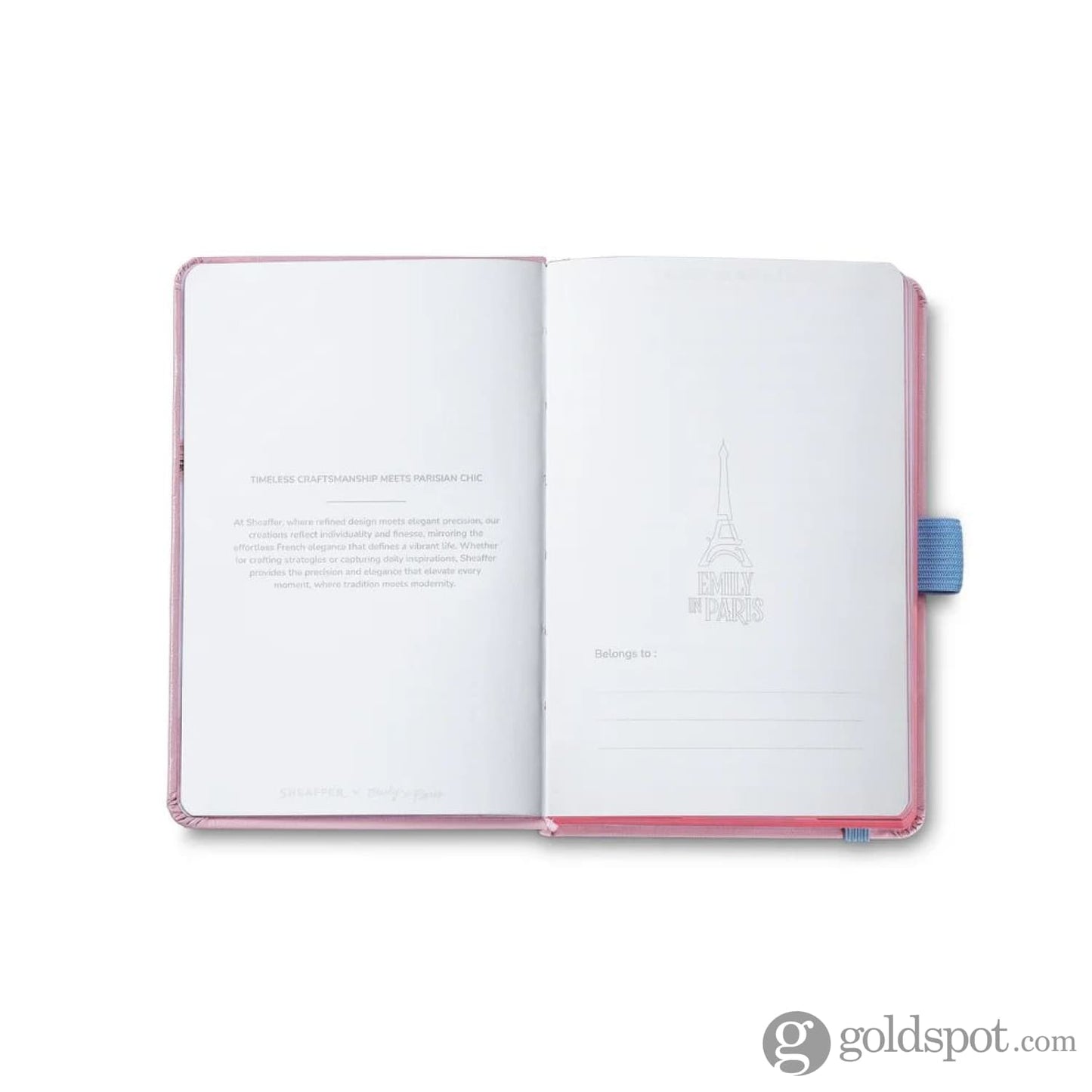 Sheaffer x Emily in Paris Sentinel Ballpoint Pen in Matte Pink and A6 Notebook with Embossed Eiffel Tower Set Gift Sets