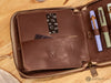 Shibui 12 Pen Case (Veg Tanned) in Choco Brown Pen Cases