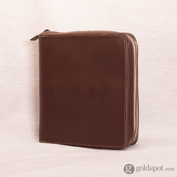 Shibui 12 Pen Case (Veg Tanned) in Choco Brown Pen Cases