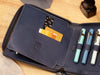 Shibui 12 Pen Case (Veg Tanned) in Deep Blue Pen Cases