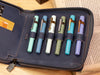 Shibui 12 Pen Case (Veg Tanned) in Deep Blue Pen Cases