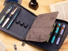 Shibui 12 Pen Case (Veg Tanned) in Deep Blue Pen Cases