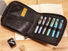 Shibui 12 Pen Case (Veg Tanned) in Midnight Black Pen Cases