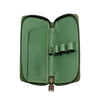 Shibui 3 Pen Case (Veg Tanned) in Sage Green Pen Cases