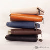 Shibui 3 Slot XL Pen Case for Larger Pens (Veg Tanned) in Choco Brown Pen Cases