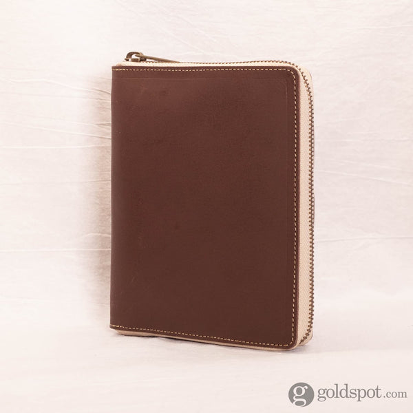 Shibui 5 Pen Case (Veg Tanned) in Choco Brown Pen Cases