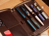 Shibui 5 Pen Case (Veg Tanned) in Choco Brown Pen Cases