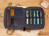 Shibui 5 Pen Case (Veg Tanned) in Deep Blue Pen Cases