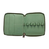 Shibui 5 Pen Case (Veg Tanned) in Sage Green Pen Cases