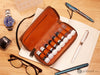 Shibui 8-Vial Case (Veg Tanned) in Autumn Brown Accessories