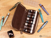 Shibui 8-Vial Case (Veg Tanned) in Choco Brown Accessories