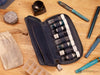 Shibui 8-Vial Case (Veg Tanned) in Deep Blue Accessories