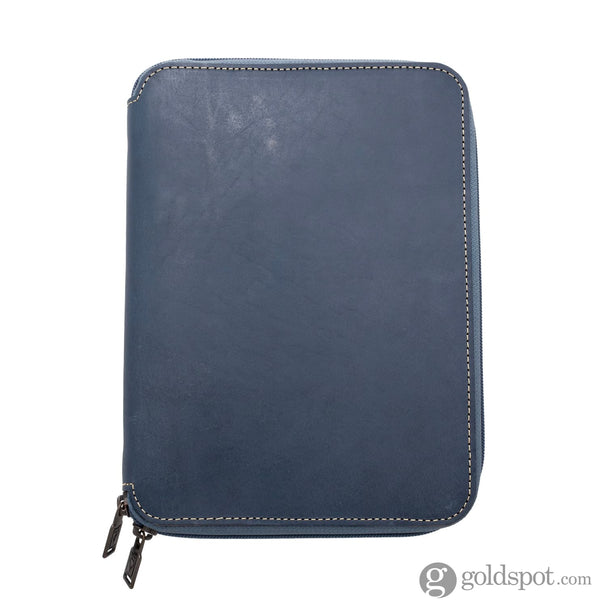 Shibui Hobo/Notebook Journal Cover (Veg Tanned) in Deep Blue - A5 Organizer