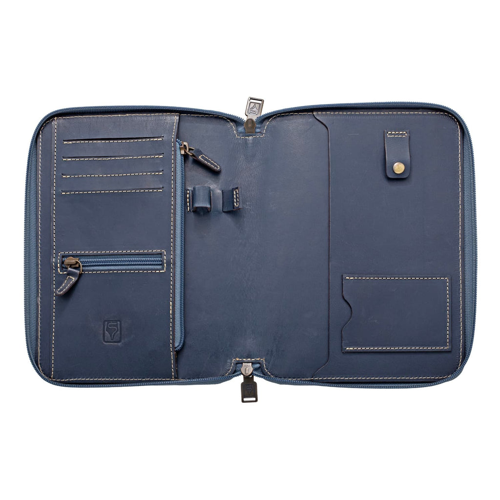 Shibui Life Organizer (Veg Tanned) in Deep Blue - A5 Organizer