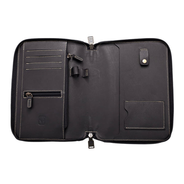 Shibui Life Organizer (Veg Tanned) in Midnight Black - A5 Organizer