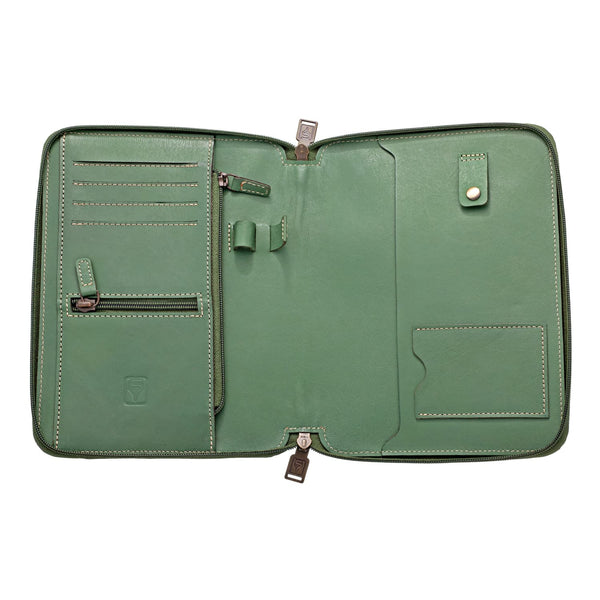 Shibui Life Organizer (Veg Tanned) in Sage Green - A5 Organizer