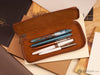 Shibui Single Pen Case (Veg Tanned) in Autumn Brown Pen Cases