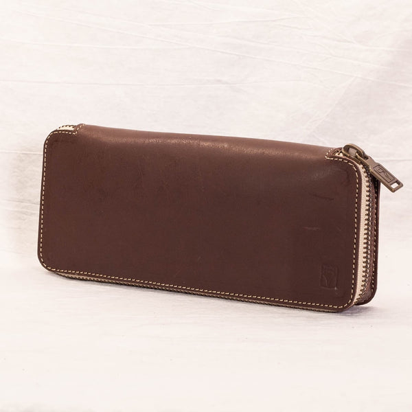 Shibui Single Pen Case (Veg Tanned) in Choco Brown Pen Cases