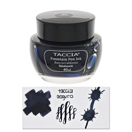 Taccia Bottled Ink in Aoguro Blue-Black - 40 mL