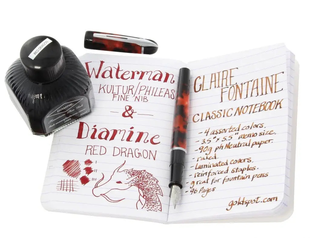 Waterman Kultur Red Dragon fountain pen set